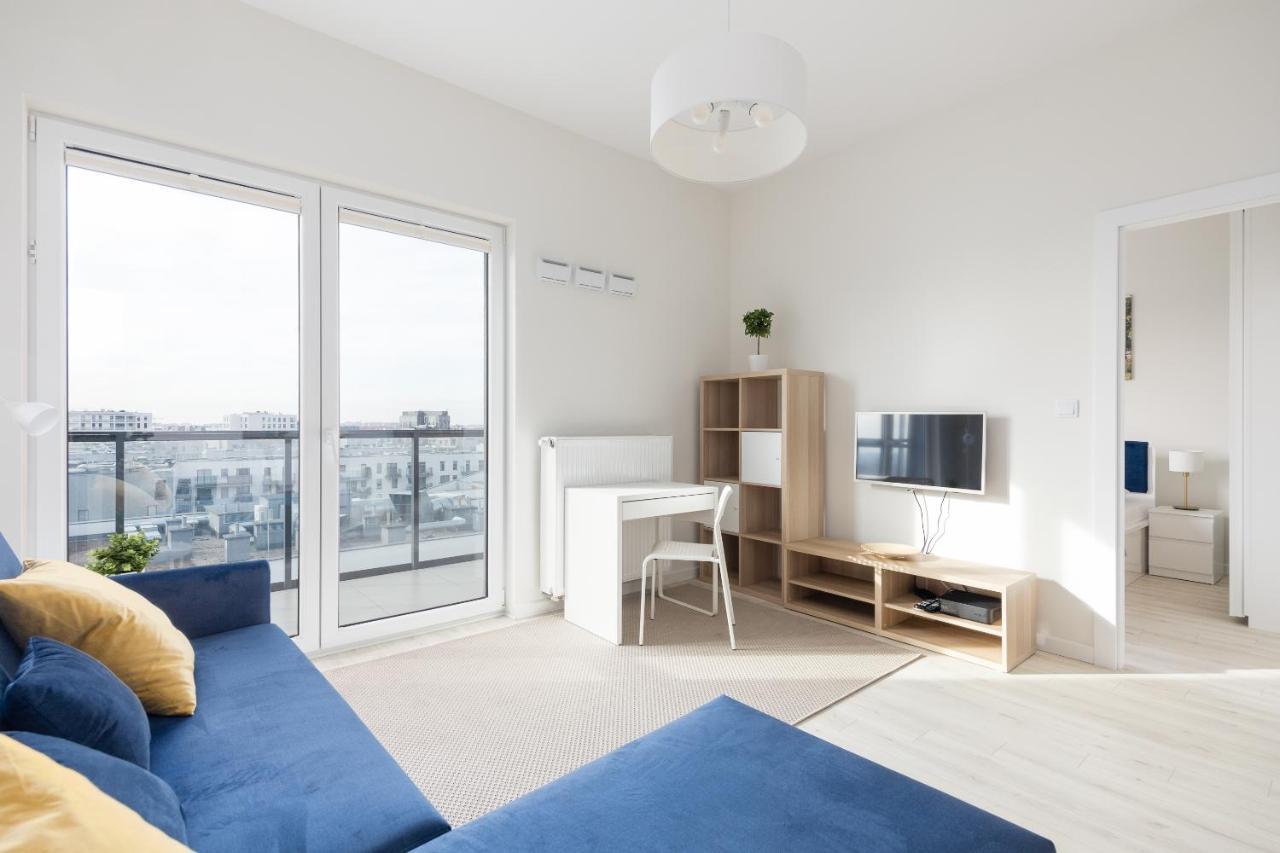 Wola Chic Blue Apartment Warsaw Exterior photo